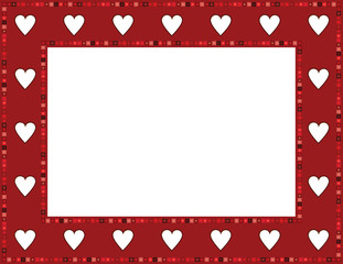 Red Gem Heart Frame