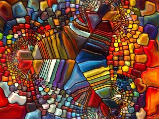 Raamstickers Conceptual Stained Glass © agsandrew