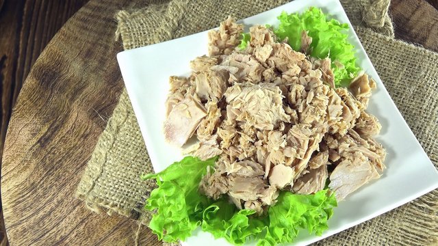 Canned Tuna (not seamless loopable 4K UHD footage)