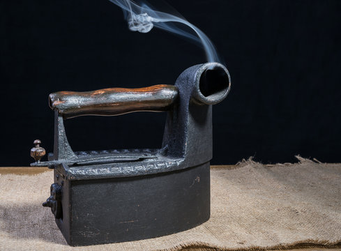 Retro charcoal iron