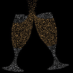 Champagne Bubble Glasses - 73955032