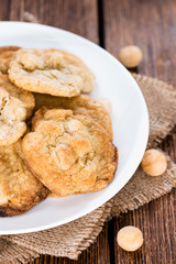 Macadamia Cookies with white chocolate