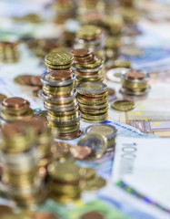 Euro Coins (close-up shot)