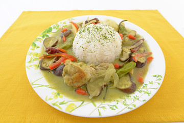 美味しそうなグリーンカレー