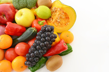 新鮮な野菜と果物