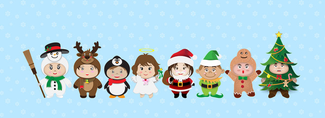 Merry Christmas Cartoon Vector