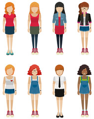 Obraz premium Faceless teenagers