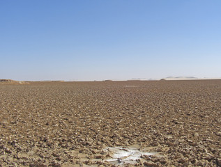Egypte oasis de Siwa, le lac salé