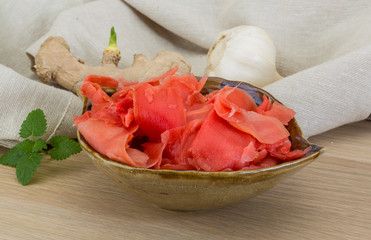 Marinated ginger