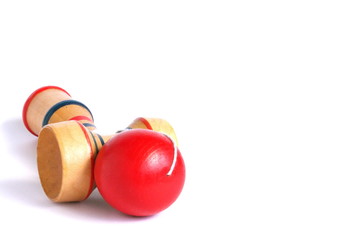 Kendama on White Bakcground