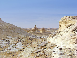 Fototapeta na wymiar Egypte désert blanc