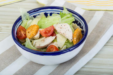 Caesar salad with chicken
