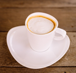 Latte coffee cup