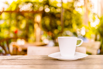 Latte coffee cup