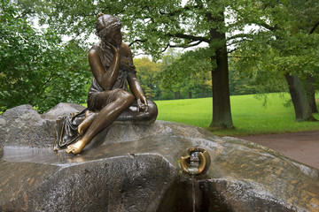 fountain girl with jug, Tsarskoye Selo, St. Petersburg