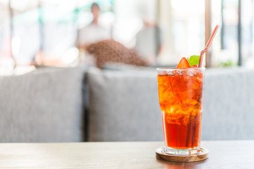 Strawberry juice cocktail