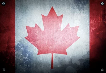 Poster grunge background with canada flag © Eky Chan
