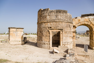 Hierapolis, Turkey. Watchtower and Domitian Gate, 86-87 years AD