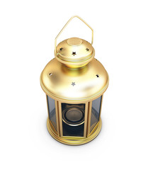 Gold decorative lantern in the old style