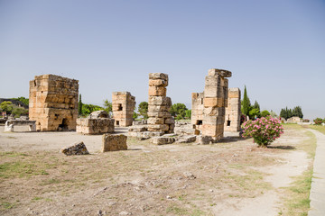 Hierapolis, Turkey. The ruins of ancient buildings