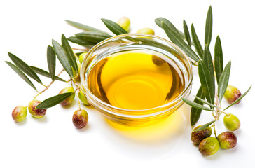 Olive oil and olive fruits