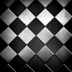 metallic grid pattern