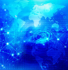 Abstract futuristic flow background for technology or science