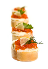 Canape with Caviar
