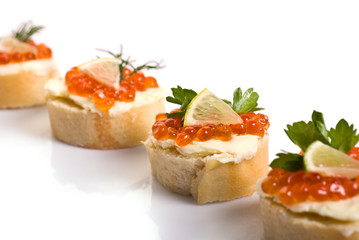 Canape with Caviar