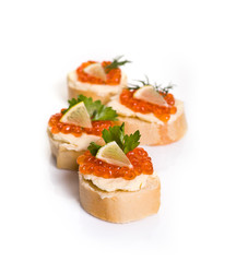 Canape with Caviar