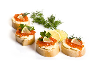 Canape with Caviar