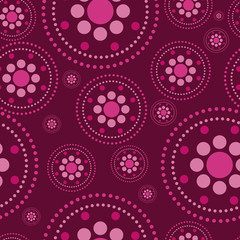 Pink circle seamless background texture