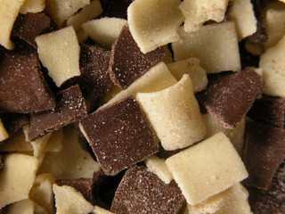 Makro, K&uuml;che, Lebensmittel, braun weiss bunt, Schokolade