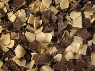 Makro, K&uuml;che, Lebensmittel, braun weiss bunt, Schokolade