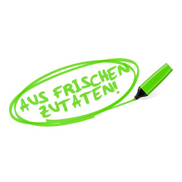 textmarker aus frischen zutaten I
