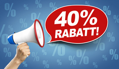40% Rabatt