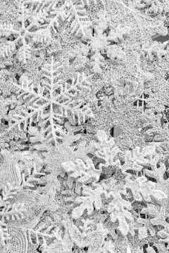 snowflake ornament made out of wire background