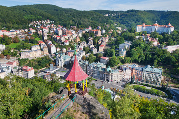 czar Peter the Great viewpoint, Karlovy Vary, Czech republic