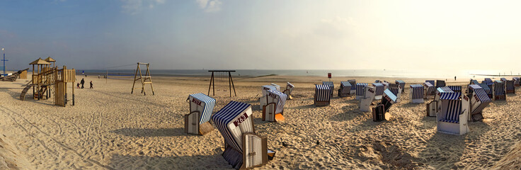 Norderney Panorama am Strand