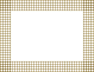 Beige Gingham Frame