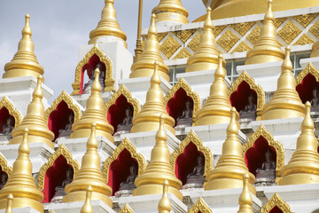 Fototapeta na wymiar Samphutthe chedi near Wat Mani Phraison, Mae Sot, Tak, Thailand