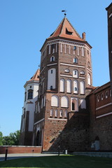 Obraz premium Castle of the XVI century in Mir, Belarus
