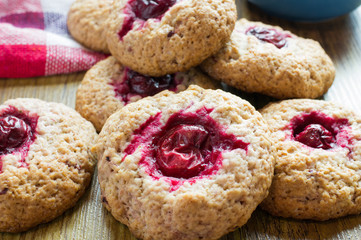 Cookies with cherries