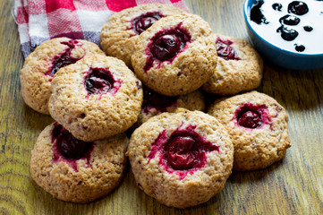 Cookies with cherries