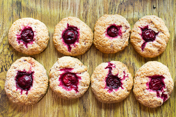 Cookies with cherries