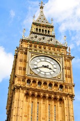 Fototapeta na wymiar Detail of the famous Big Ben in London