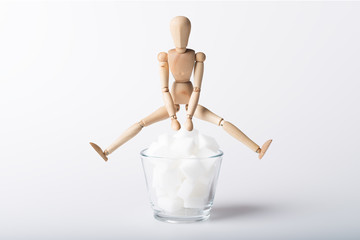 Diabetes, Würfelzucker, Bocksprung