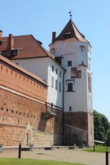 Obraz premium Castle of the XVI century in Mir, Belarus