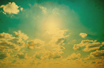 Fototapeta na wymiar sun and blue sky