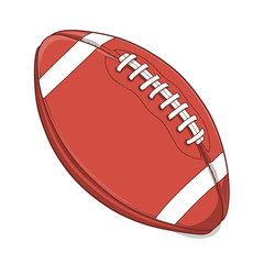American Football Ball isolated on a white background